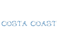 costa coast logo on a black background